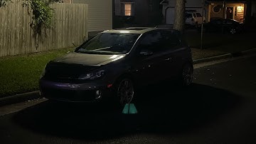 Mk6 GTI ECS muffler delete | resonator delete | stock down pipe cold start, warm revs, and launch.