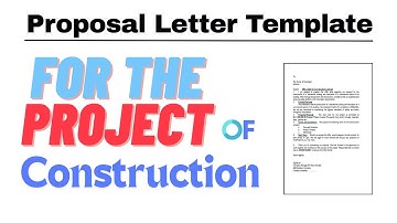 Construction Project Proposal letter template | construction proposal letter | Offer letter sample