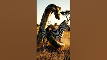 Rescue Team Fights Giant Python to Save Zebra