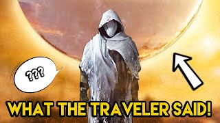 Destiny 2  THE TRAVELER SPOKE DURING THE COLLAPSE! Here’s What It Said