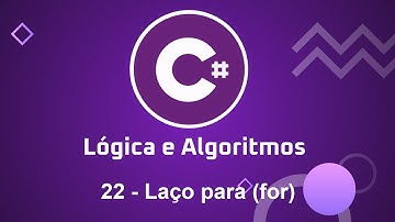 Lógica e Algoritmos com C# - 22 Laço para (for)