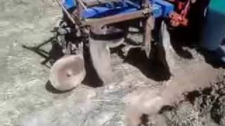 самодельный дисковый плуг испытания Self-made disk plow test