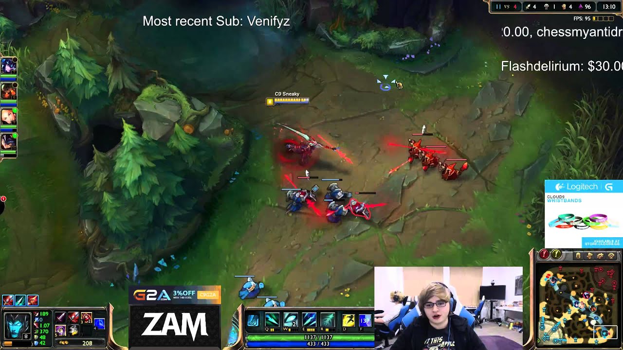 Sneaky duo Meteos - Kalista vs Lucian Bot - League of Legends Full Game