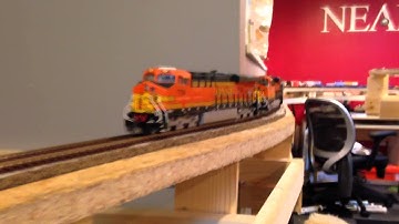 HO BNSF Train Stalls on Grade - First Train EVER on Plains Division Layout