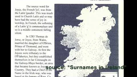 Joyce Families; Belfast & Co. Antrim; Ireland gene...