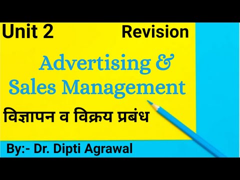 Advertising & Sales Management Important Questions in Hindi for M.com! विज्ञापन व विक्रय प्रबंध