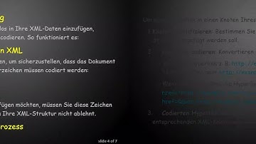 Wie man einen Hyperlink korrekt in XML einfügt, ohne Schemafehler zu verursachen