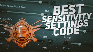 BGMI 1.5 Update Sensitivity Settings | Redmi Note 9 Pro Best Bgmi Sensitivity Settings Code