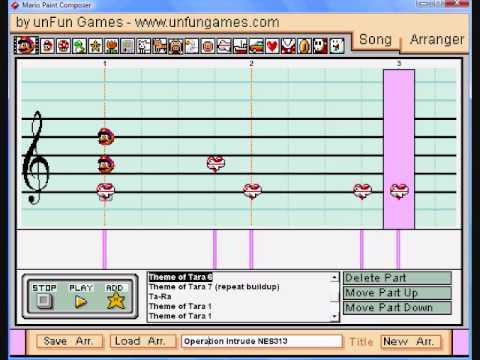Theme of Tara on Mario Paint Composer