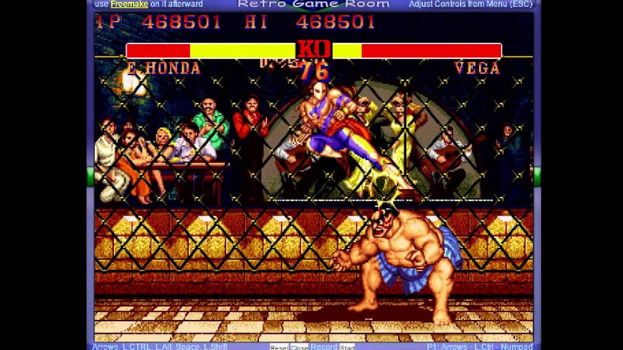 Street Fighter Ii The World Warrior World 910522 Mame Playthrough Vizzed Com Gameplay