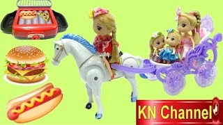 Đồ chơi XE BÁN ĐỒ ĂN CỦA BÚP BÊ BARBIE | FOOD TRUCK Hotdogs Burgers Pizza Sandwich Toys kids