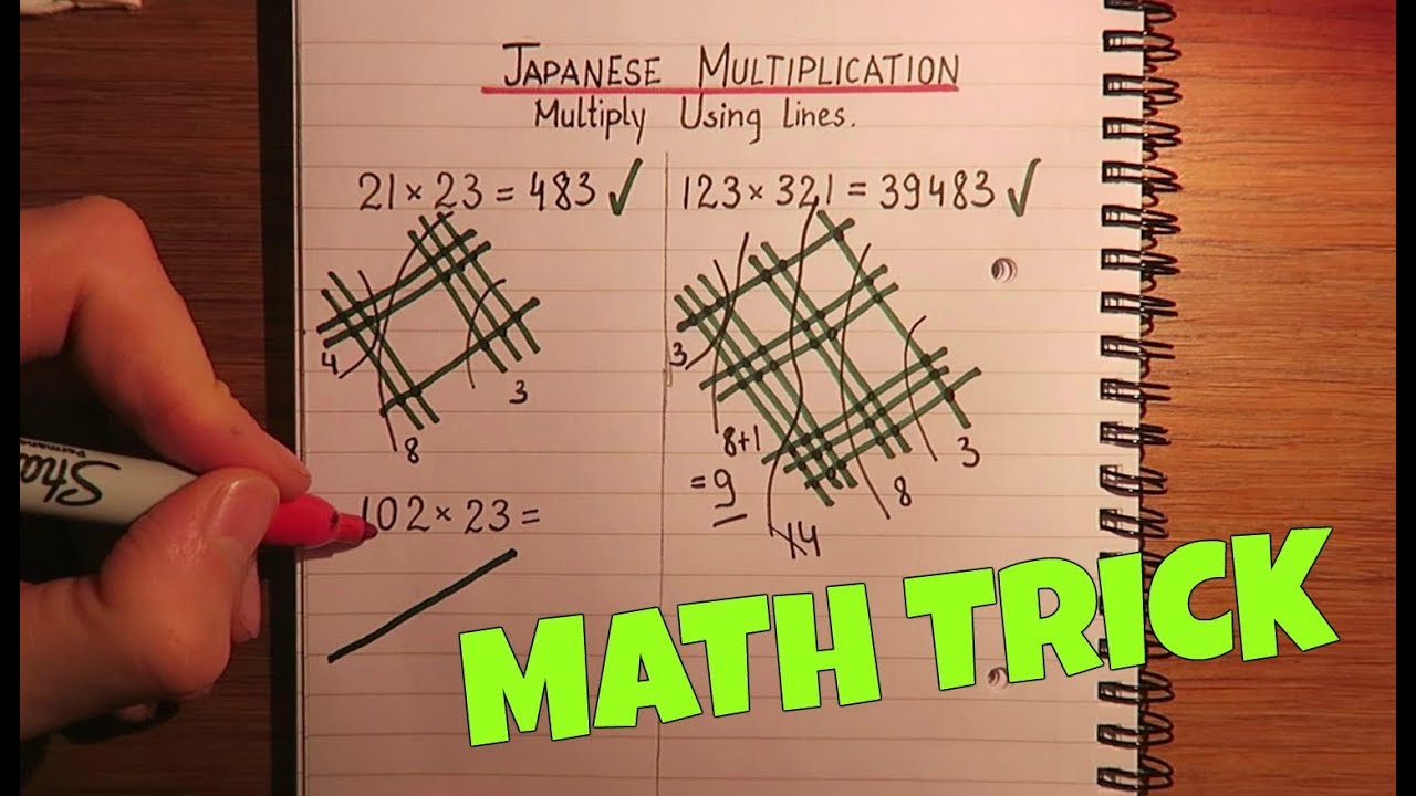 math-trick-multiply-using-lines-japanese-multiplication-youtube