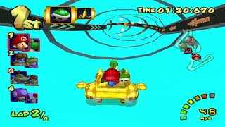 Wii Koopa Cape - Mario Kart Double Dash Gamecube Custom Track 200Cc Yoshi & Baby Mario