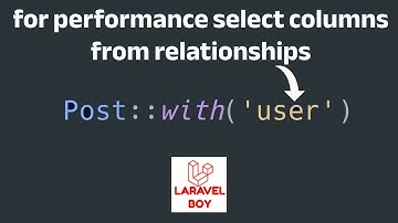 Laravel tip in a minute: How to select specific columns from a relationship for optimized queries.