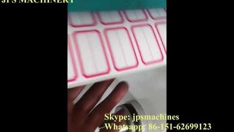 JPS320-2C office label sticker two color printing machine with two rotary die cutting stations.