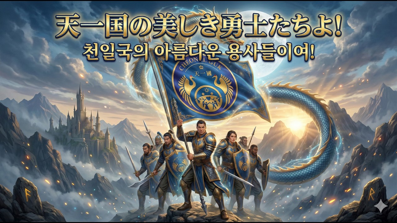 天一国の美しき勇士たちよ！(천일국의 아름다운 용사들이여!)