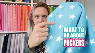 Magic tool against puckers in your quilt