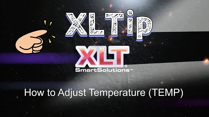 XLTip - How to Adjust Temperature (TEMP) on Oven Controller