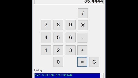 Visual C++ / MFC Calculator 2
