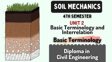 Basic Terminology and Interrelation | Unit 2 | Diploma in Civil Engineering | Soil Mechanics