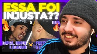 (PEGOU FOGO🔥) DOPRÊ, GLAUBIN e HOGUE x JAPA, TUBARÃO e FORTES | BATALHA DO S | REACT BAUEB