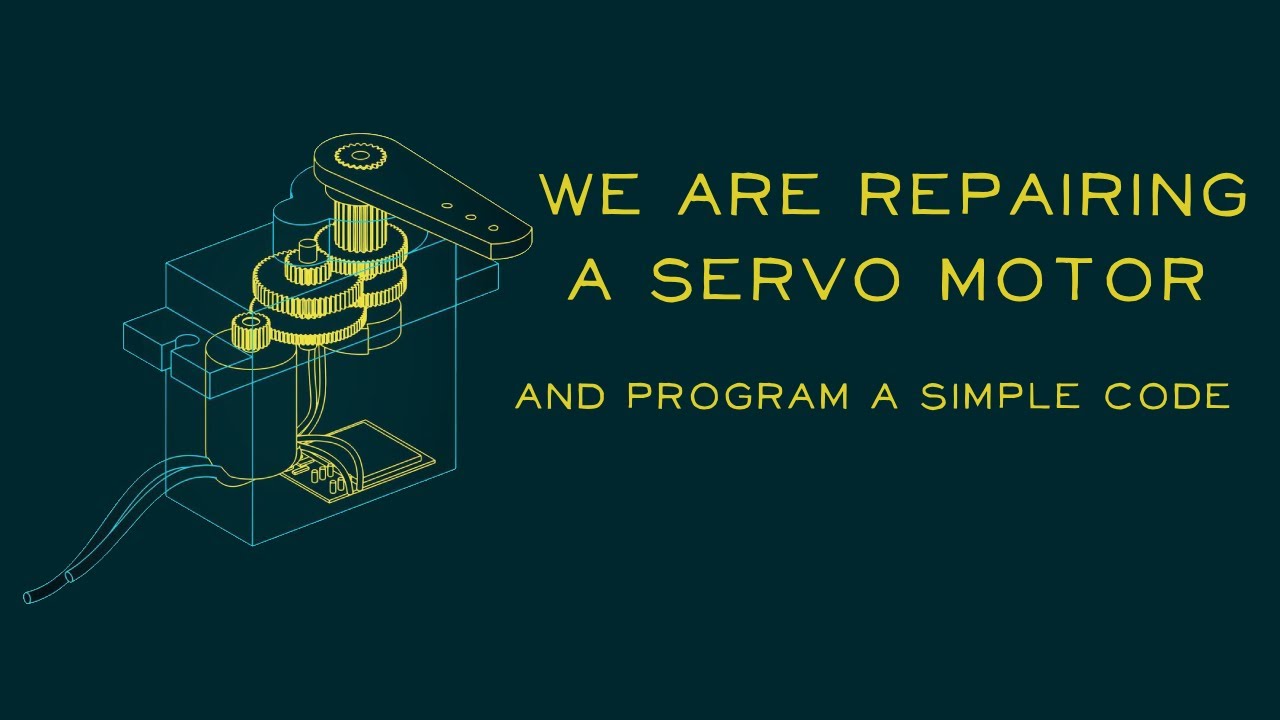 We are repairing a servo motor and programming a simple C++ code. #ai # ...