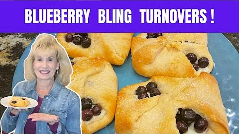 How To Make CRAZY GOOD Blueberry Bling Turnovers  ...