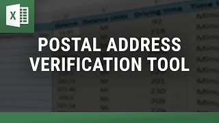 Postal Address Verification Tool