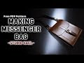 Making a messenger bag(cross body bag)/Leather craft/가죽공예/무료패턴/메신저백 만들기 크로스바디백 만들기