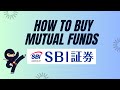 Kauf Von Investmentfonds Bei SBI Securities Für NISA 2025 Schritt Für Schritt Anleitung Auf Eng