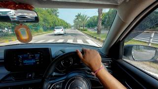 Video POV Mengemudi dari Kota ke Gerbang Tol Jalan Raya 🇮🇳☘️ | Suara Mengemudi Asli | Tanpa Musik, Tanpa Obrolan