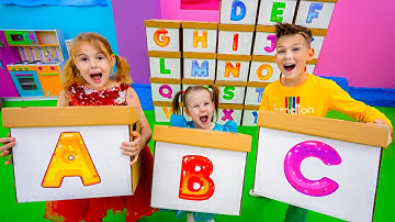 Five Kids Learn ABC Alphabet + more Children