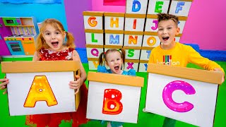 Five Kids Learn ABC Alphabet + more Children's Songs and Videos image