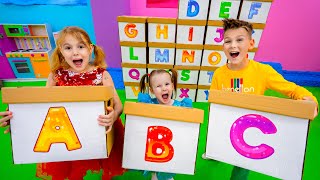 Five Kids Learn ABC Alphabet + more Children's Songs and Videos screenshot 4