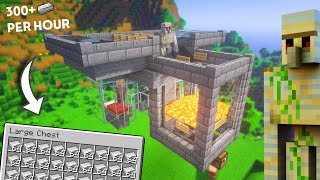 Minecraft Best 1.18 Iron Farm | Tutorial | 300+ Iron Per Hour