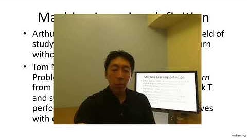 【斯坦福大学机器学习教程】1   2   What is Machine Learning  7 min