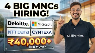 Deloitte, Microsoft, NTT DATA & Cyntexa Hiring 2026 | MBA & Final Year Students | Tech & Non-Tech 