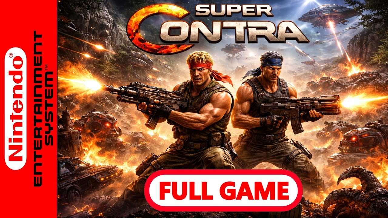 Super C (NES) – Full Game Walkthrough [No Commentary | 1080p 60FPS]