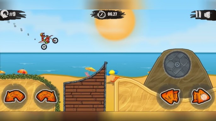 Speedrun through death-defying tracks  MOTO X3M Spooky Land on Kiloo.com 