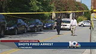 One of two suspects arrested after shots fired in downtown Lynchburg
