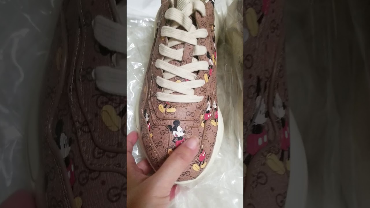 Review Shoes  sepatu  Gucci Mickey Mouse YouTube