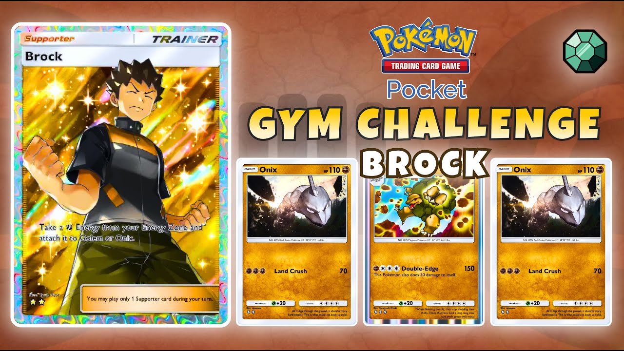 Gym Leader Challenge: Brock | Pokmon Pocket Gameplay Gym Leader Challenge: Brock | Pokmon Pocket Gameplay