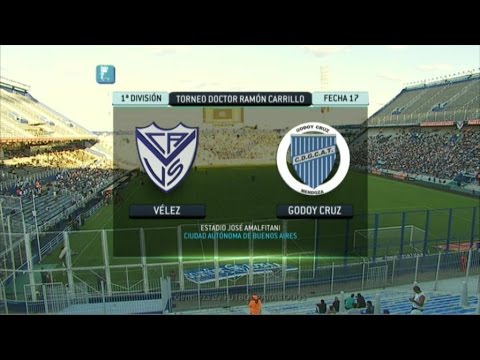 Fútbol en vivo. Vélez - Godoy Cruz. Fecha 17. Torneo ...
