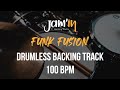 Funk Fusion Drumless Backing Track 100 BPM