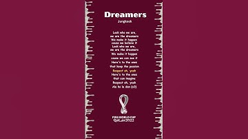 Thumbnail of Jungkook -  "Dreamers" ( ft.Fahad Al Kubaisi) (FIFA World Cup 2022) Lyrics .#lyrics #jungkook #bts
