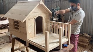 Cómo Construir Una Casa De Madera Para Su Perro. Muy Feliz Perros ─ Técnicas De Habilidades De Carp