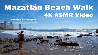 Mazatlán Walking Tour - Relaxing Beach Walk - ASMR