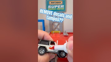 How to REMOVE decals on #matchbox #hotwheels #diecastcars #cars #diy #hack #shorts #jeep #fun #trend