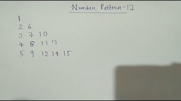 17 - Number Pattern in JAVA(hindi)