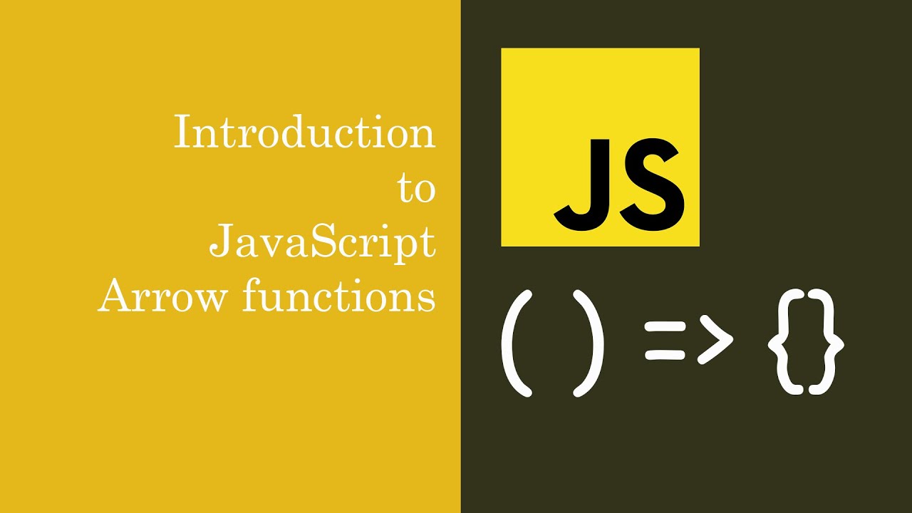 JavaScript Arrow functions | Brief Introduction in Tamil - YouTube